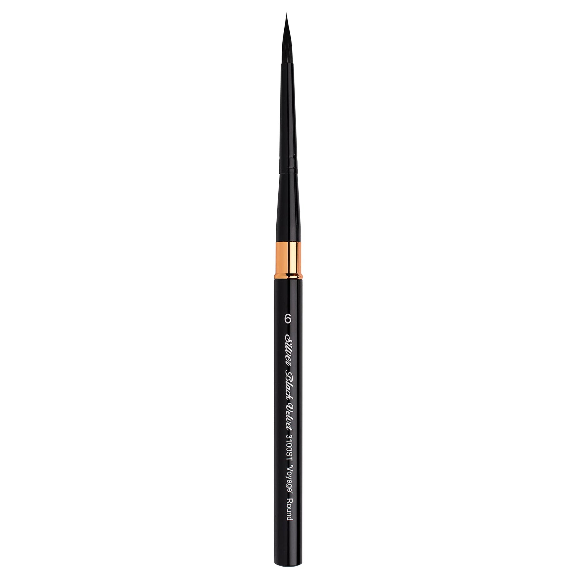 Silver Brush Limited Black Velvet Voyage Round Watercolor Brush, Size 6