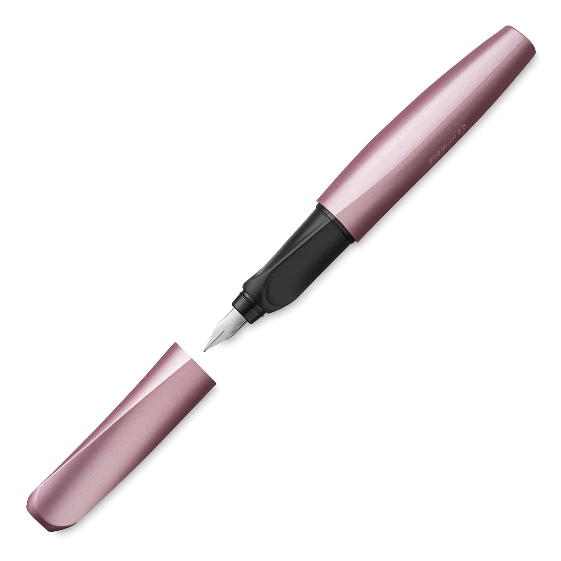 Pelikan Twist Fountain Pen with 2 Ink Cartridges, Medium Nib, Girly Rose, Blister Card (806268)