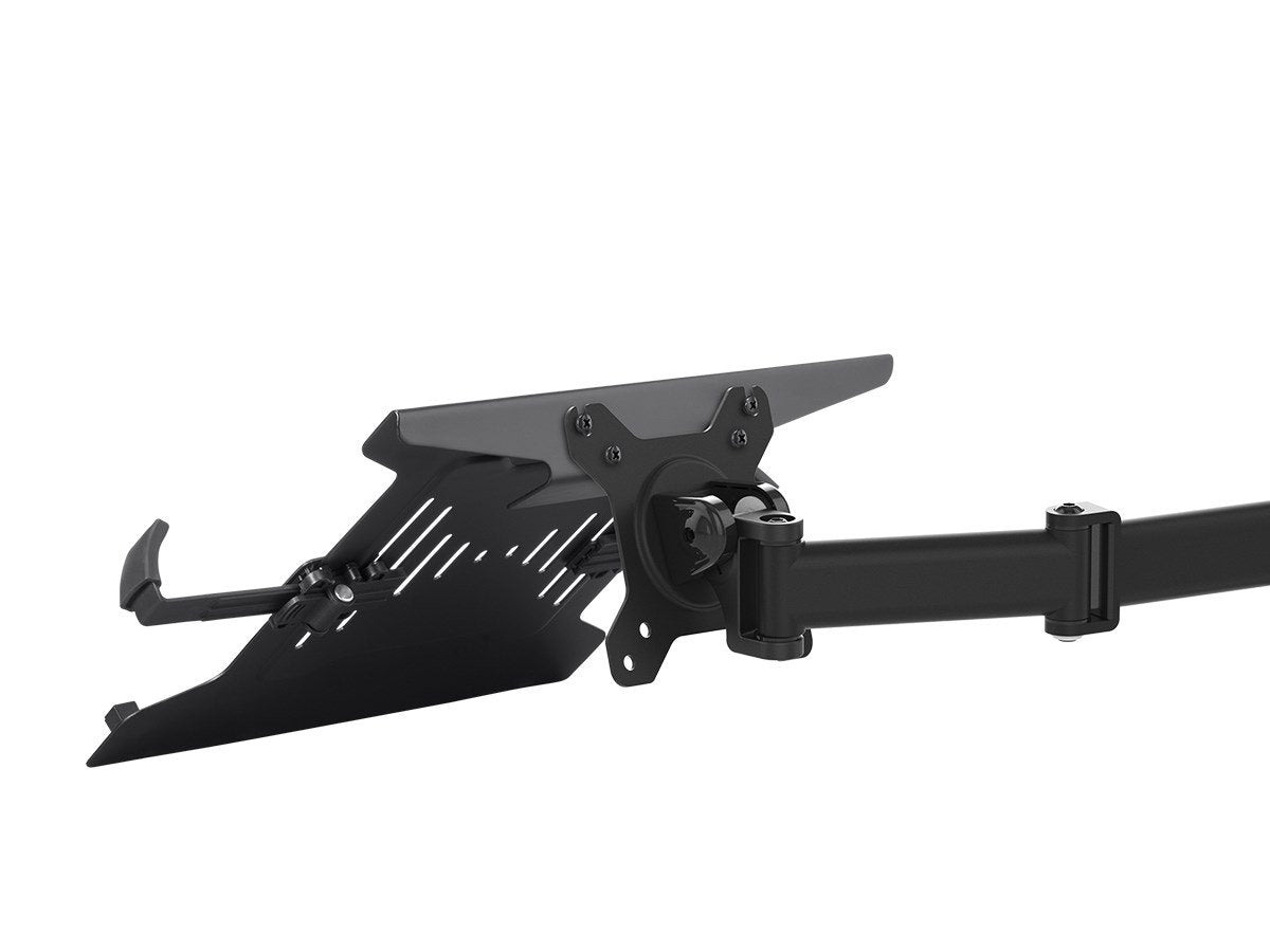Monoprice Laptop Holder Attachment for Desk Mounts - Ideal for Work, Home, Office Laptops, Black