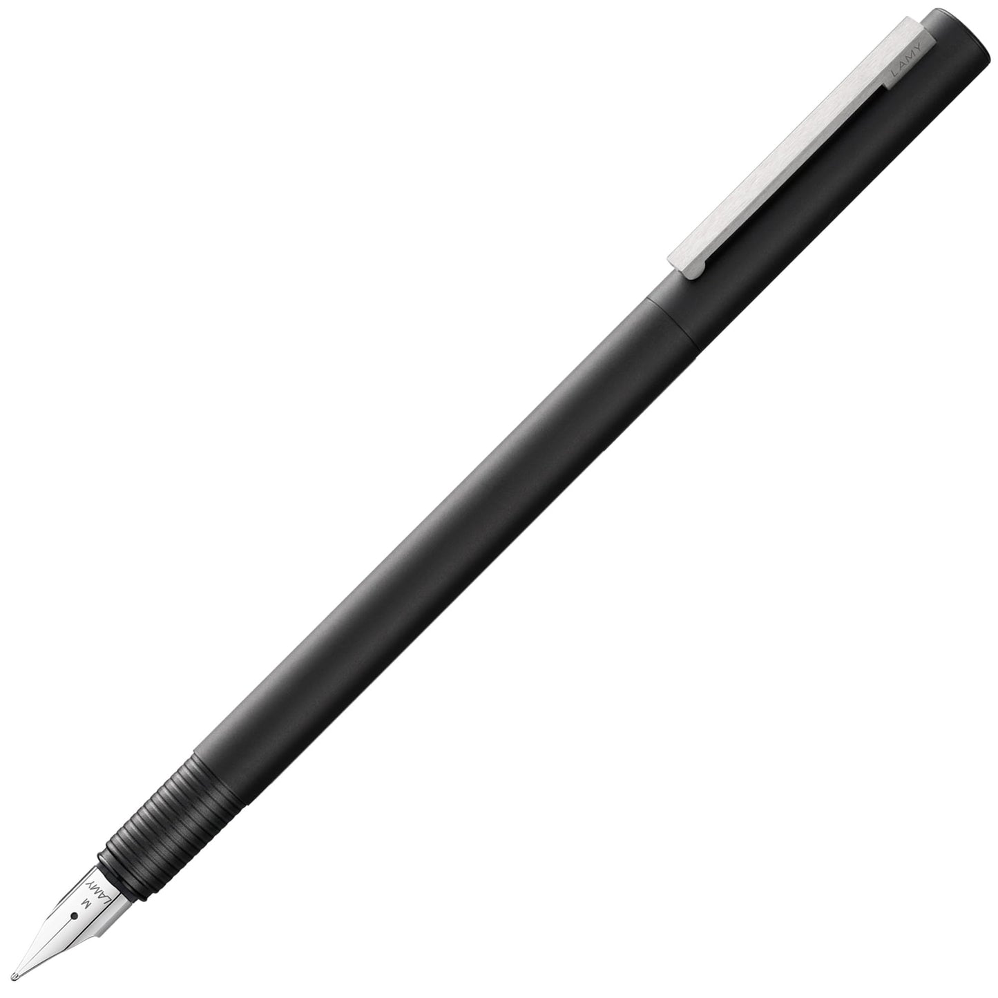 Lamy cp1 black fountain pen - minimalist fountain pen in elegant metal body - with cushioned