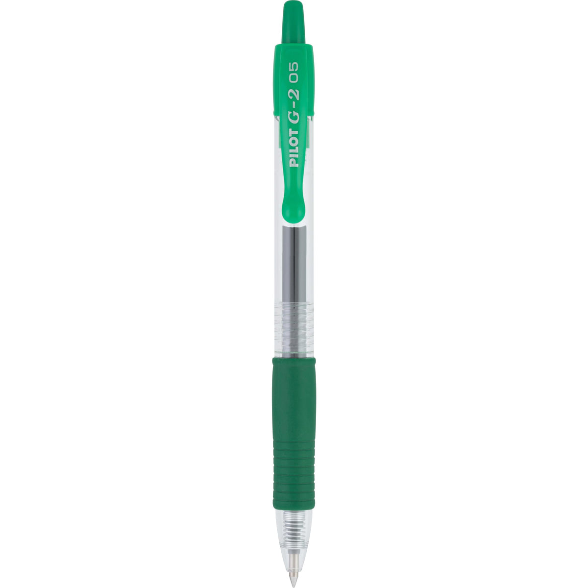 PILOT G2 Premium Retractable Rolling Ball Green Gel Pens, 0.5mm, 12-Pack