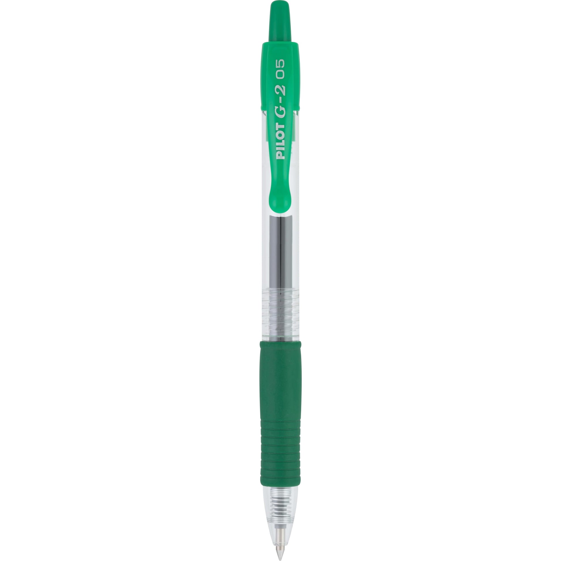 PILOT G2 Premium Retractable Rolling Ball Green Gel Pens, 0.5mm, 12-Pack