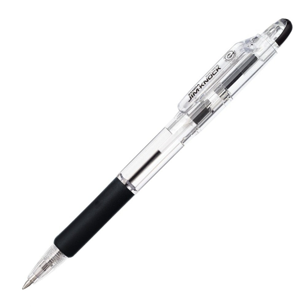 ZEBRA B-KRB-100-BK Permanent Ballpoint Pen, Gym Knock, 0.7, Black, 10 Pens