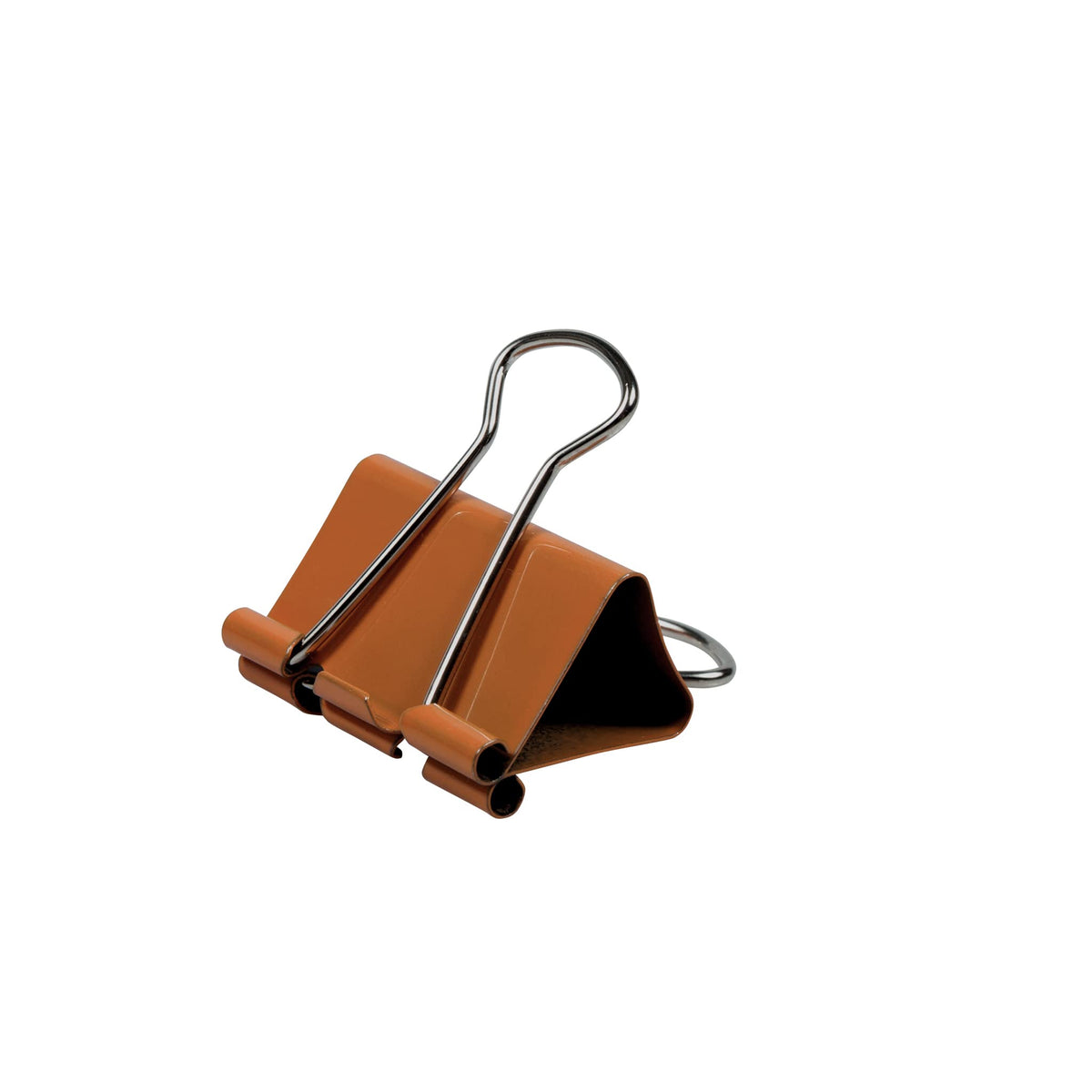 JAM PAPER Colorful Binder Clips - Medium - 1 1/4 Inch (32 mm) - Orange Binderclips - 15/Pack
