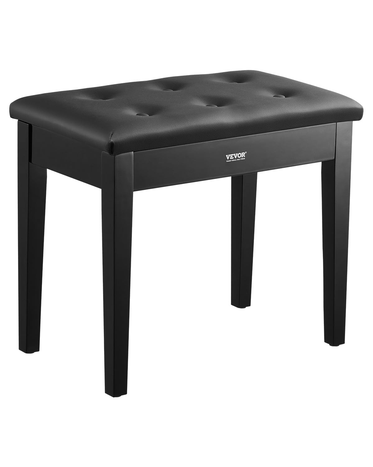 VEVOR Piano Bench, 22" x 13.78" x 19", Keyboard Piano Chair with High-Density Padded Cushion