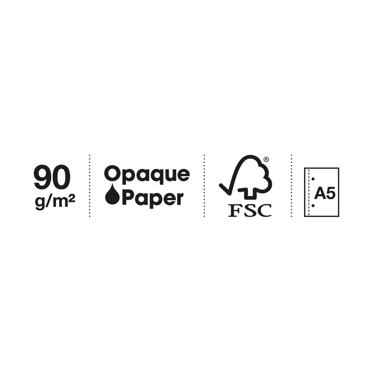 Miquelrius - A5 Notebook Emotions, 80 Sheets 90 g/m², Horizontal Ruled 7 mm, 1 Colour Stripe