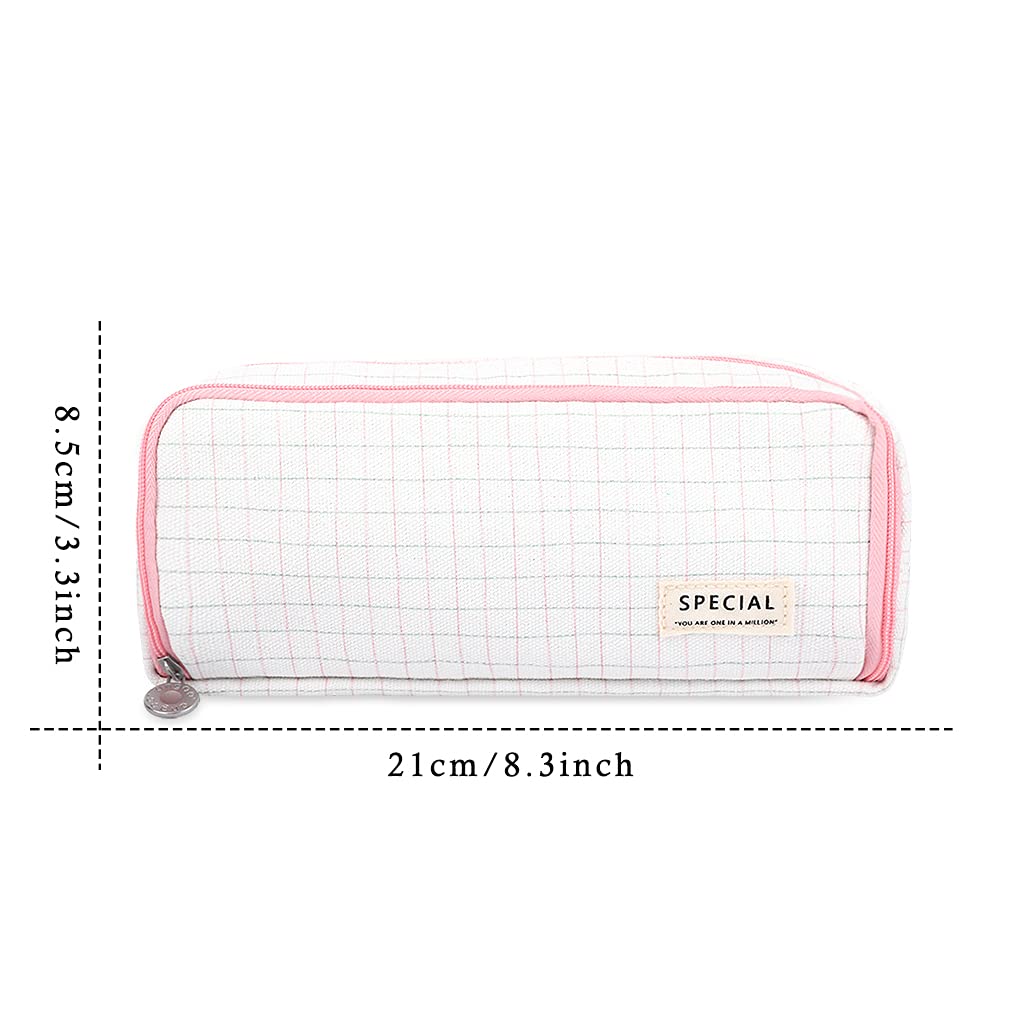 iSuperb Large Pencil Case Big Capacity Pencil Pouch 3 Compartments Pen Bag Canvas Marker Pen Bag