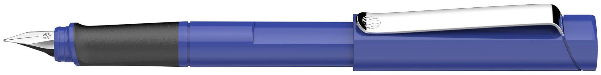 Schneider Base Uni Fountain Pen, Medium Tip, Blue Ink, Blue Barrel, 1 Each (160203)