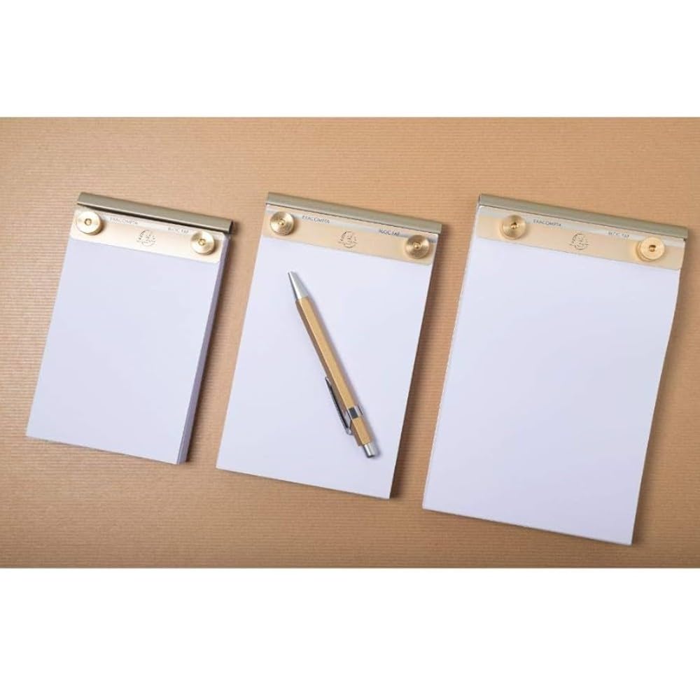 Exacompta Desk Pad No.2, 16x10cm (4X6.25 Inch), Plain Paper, Refillable