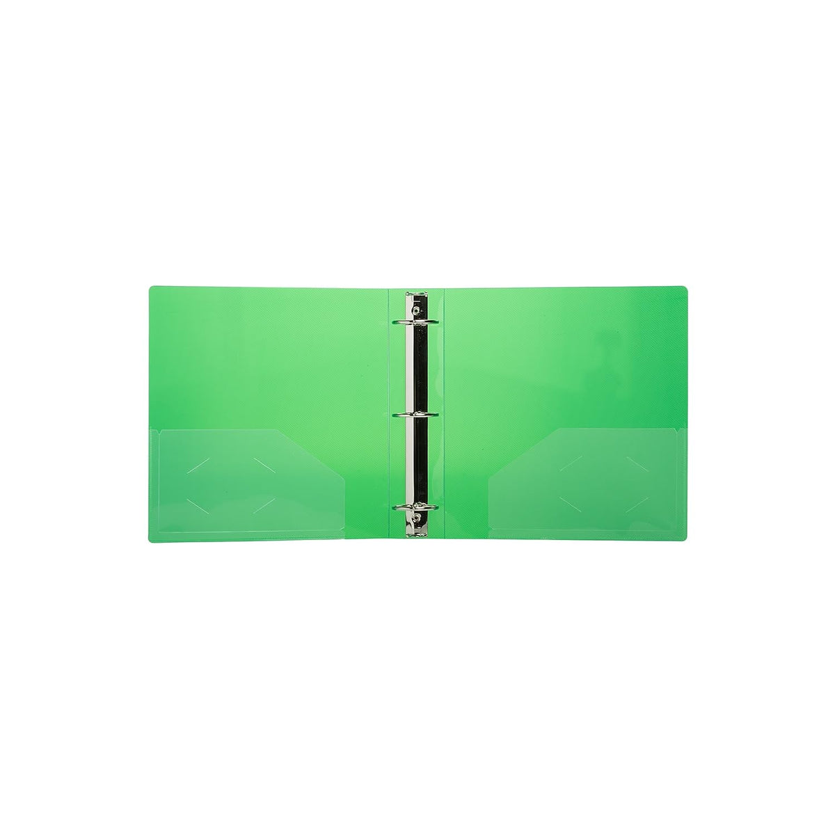 JAM PAPER Plastic 2 inch Binder - Green 3 Ring Binder - Sold Individually