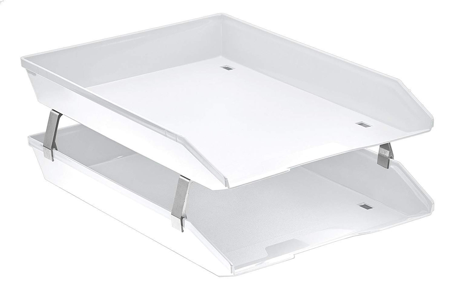 Acrimet Facility 2 Tier Letter Tray, Front Load, Letter Size/A4, Desktop File Organizer, Plastic