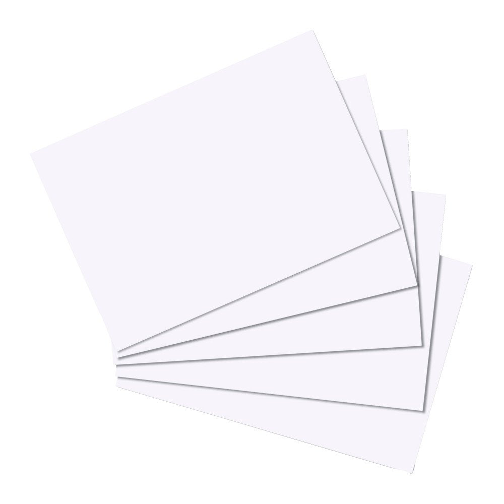 Herlitz Plain Index Cards - White