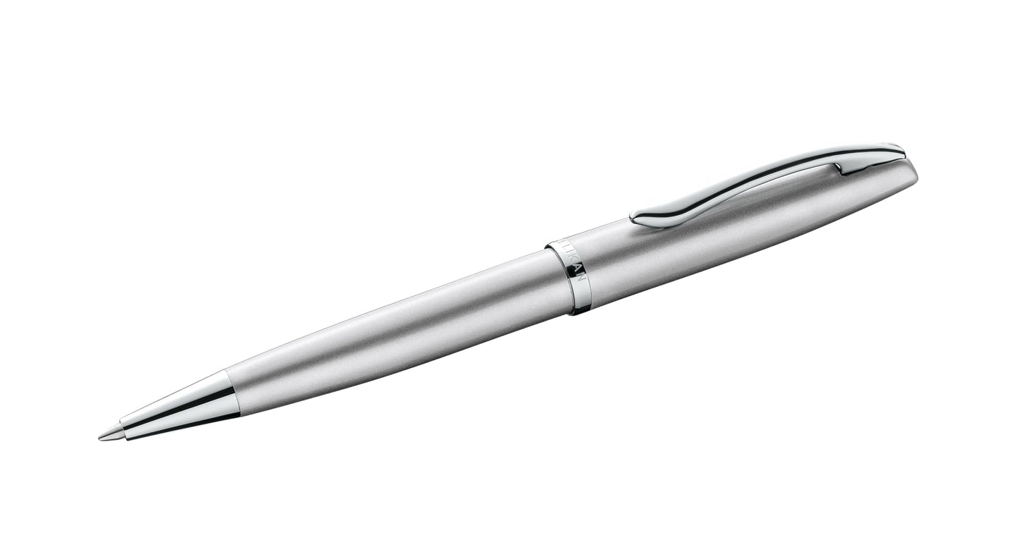 Pelikan Jazz Noble Elegance Ballpoint Pen Silver Metal Ballpoint Pen Refillable Elegant Writing