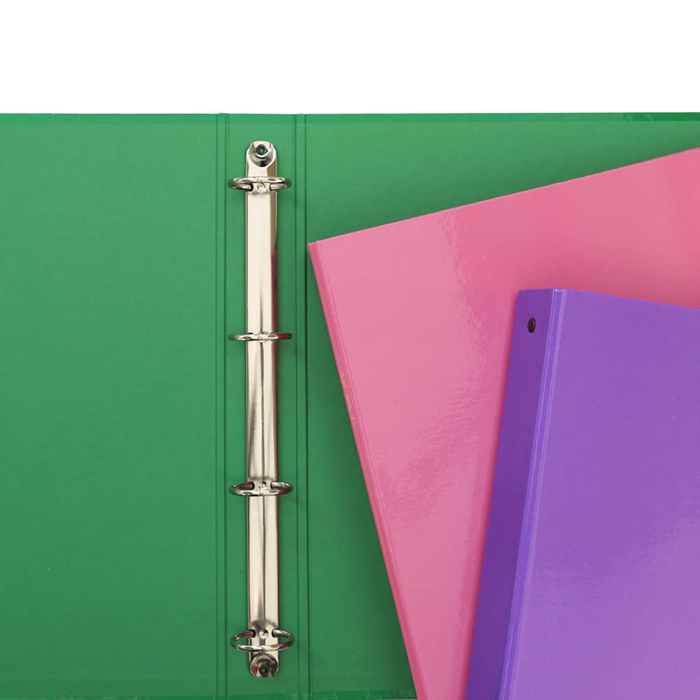 FAVORIT Sprint Cardboard Ring Binder, 22 x 30 cm, 4 Round Rings 30 mm, Red 400173353