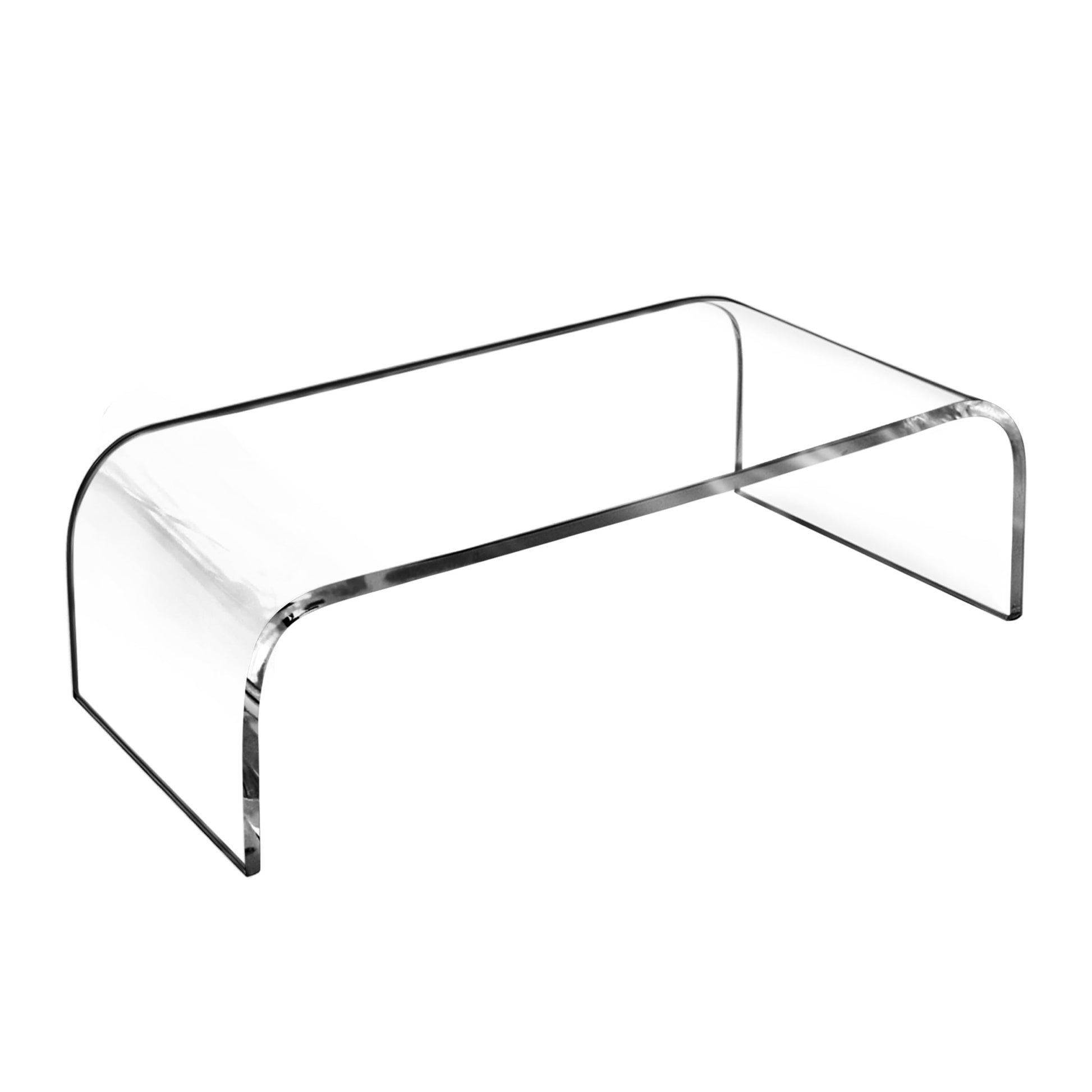 AMT Acrylic Laptop Monitor Stand & Computer Riser with Cat Keyboard Protector, Space-Saving Design