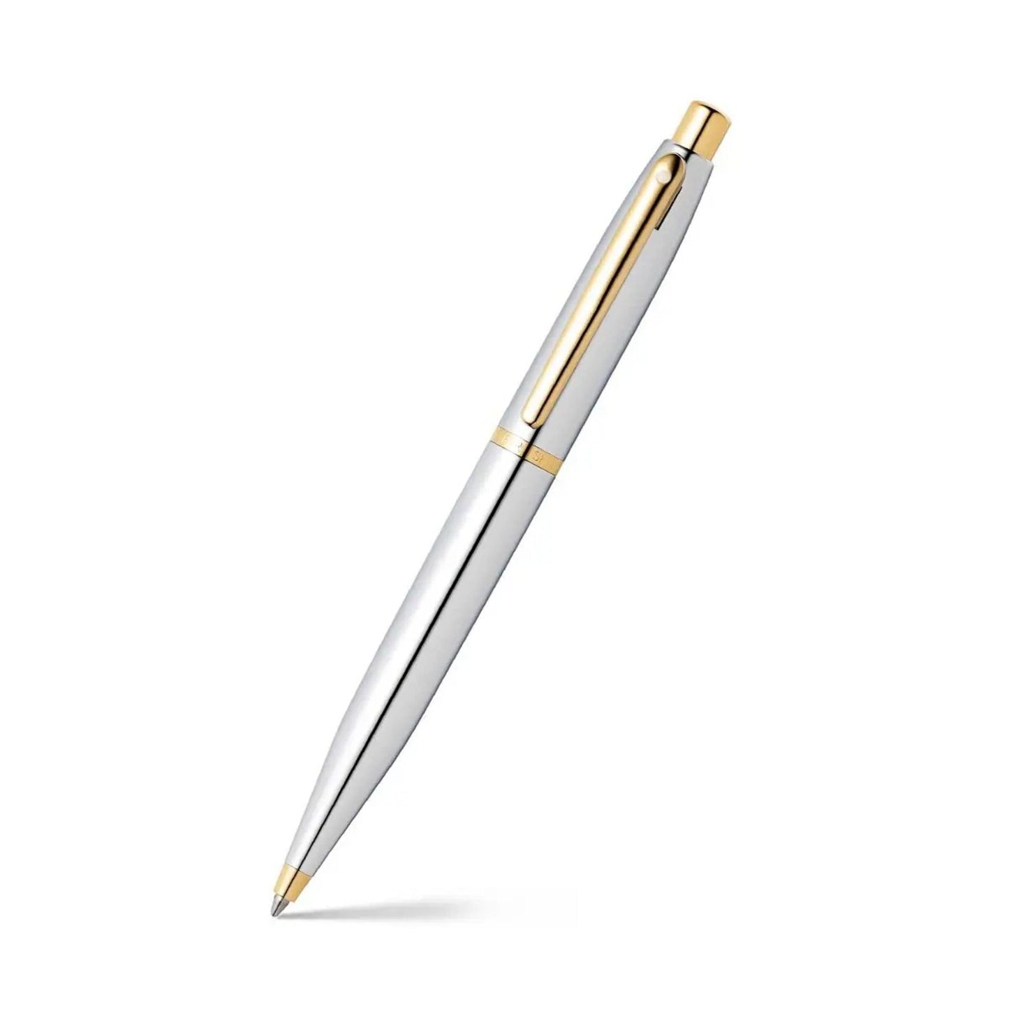 Sheaffer VFM Chrome Ballpoint Pen with Gold Tone Appointments