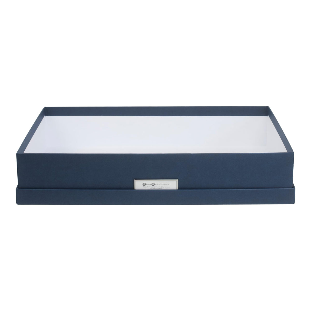 Bigso Sverker Canvas Fiberboard Legal and Art Storage Box | Scrapbook Storage Box for Loose Papers