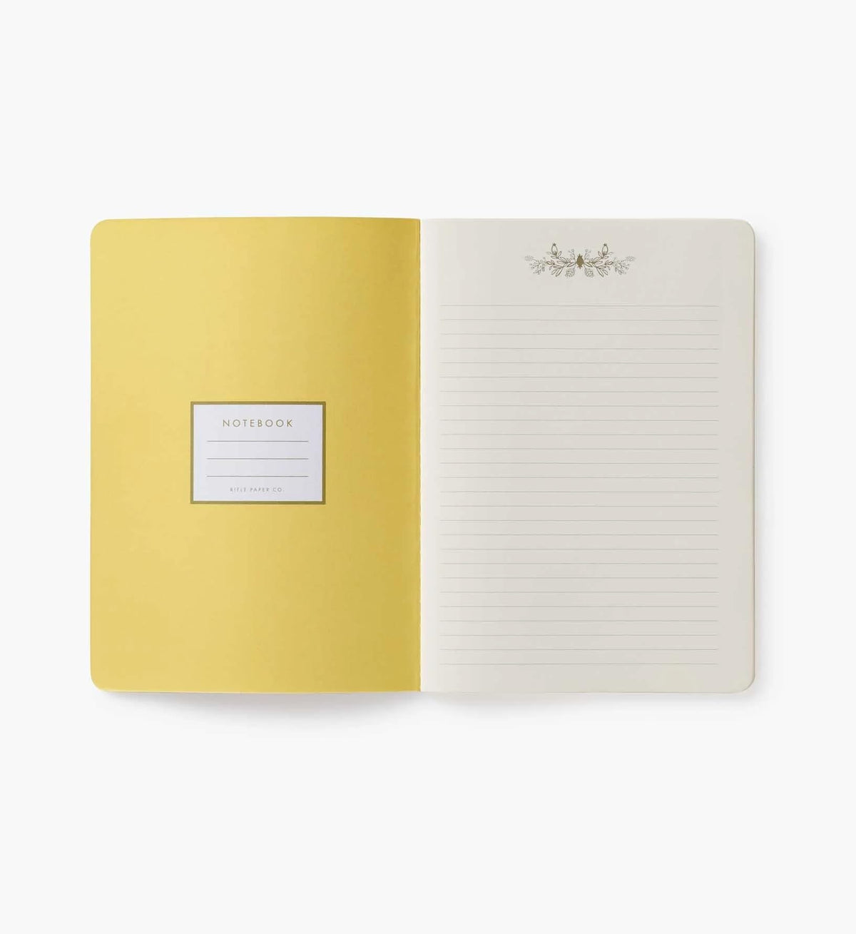 RIFLE PAPER CO. Mimi Stitched Notebook Set, 3 Full-Color Notebooks