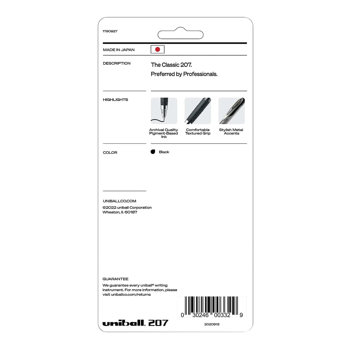 Uni-ball 207 Retractable Gel Pen, Ultra Micro (1790927)