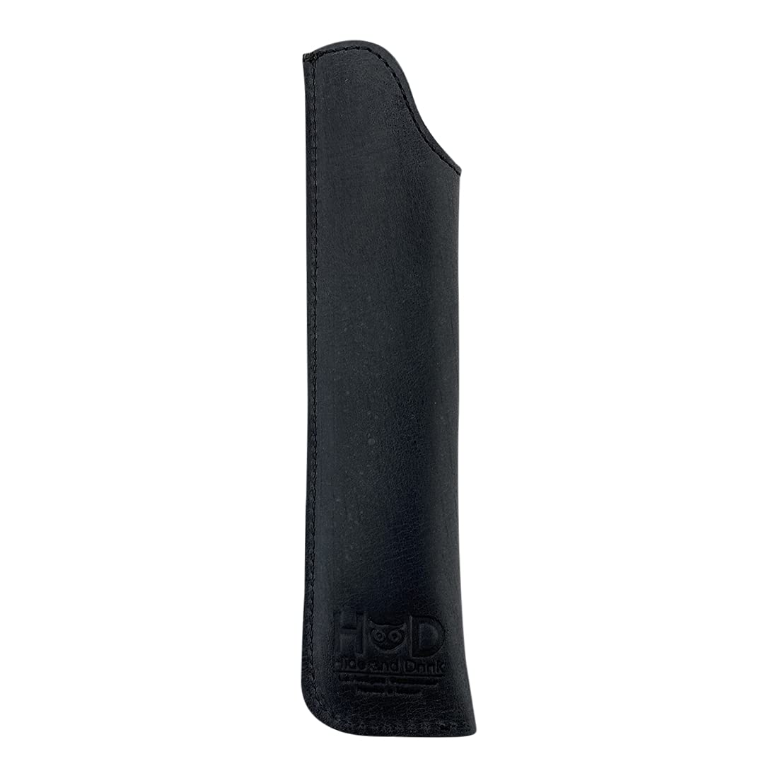 Hide & Drink, Pen Case Handmade from Full Grain Leather (Charcoal Black)