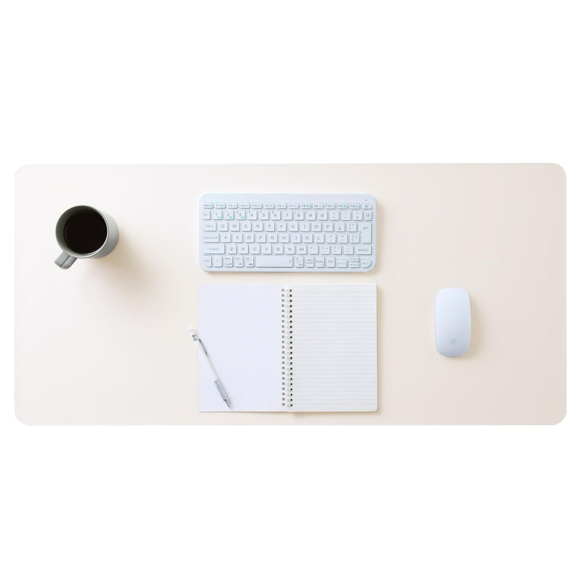 Elecom MP-XDM04WH Desk Mat, Large Mouse Pad 35.4 x 16.9 inches (900 x 430 mm), Mouse Compatible