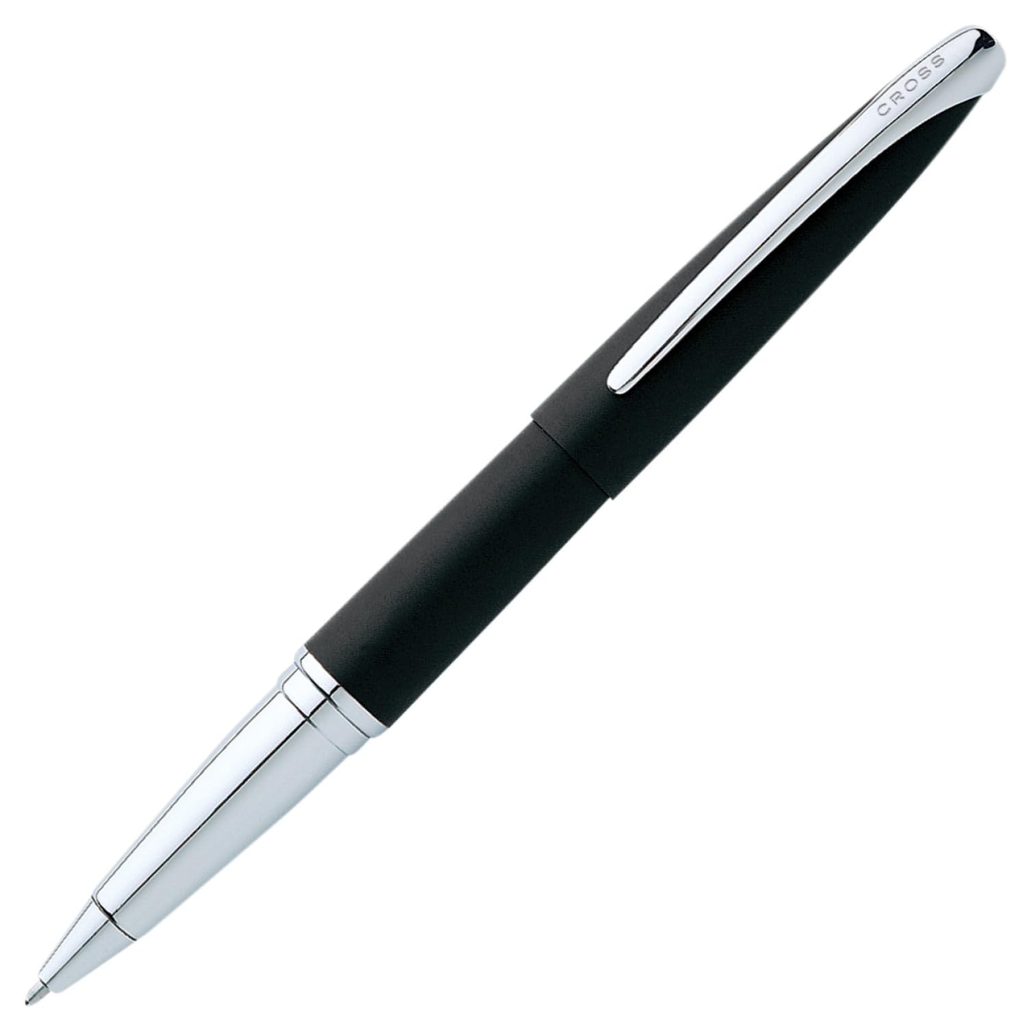 Cross ATX Basalt Black Rollerball Pen, Medium Point, Black Ink