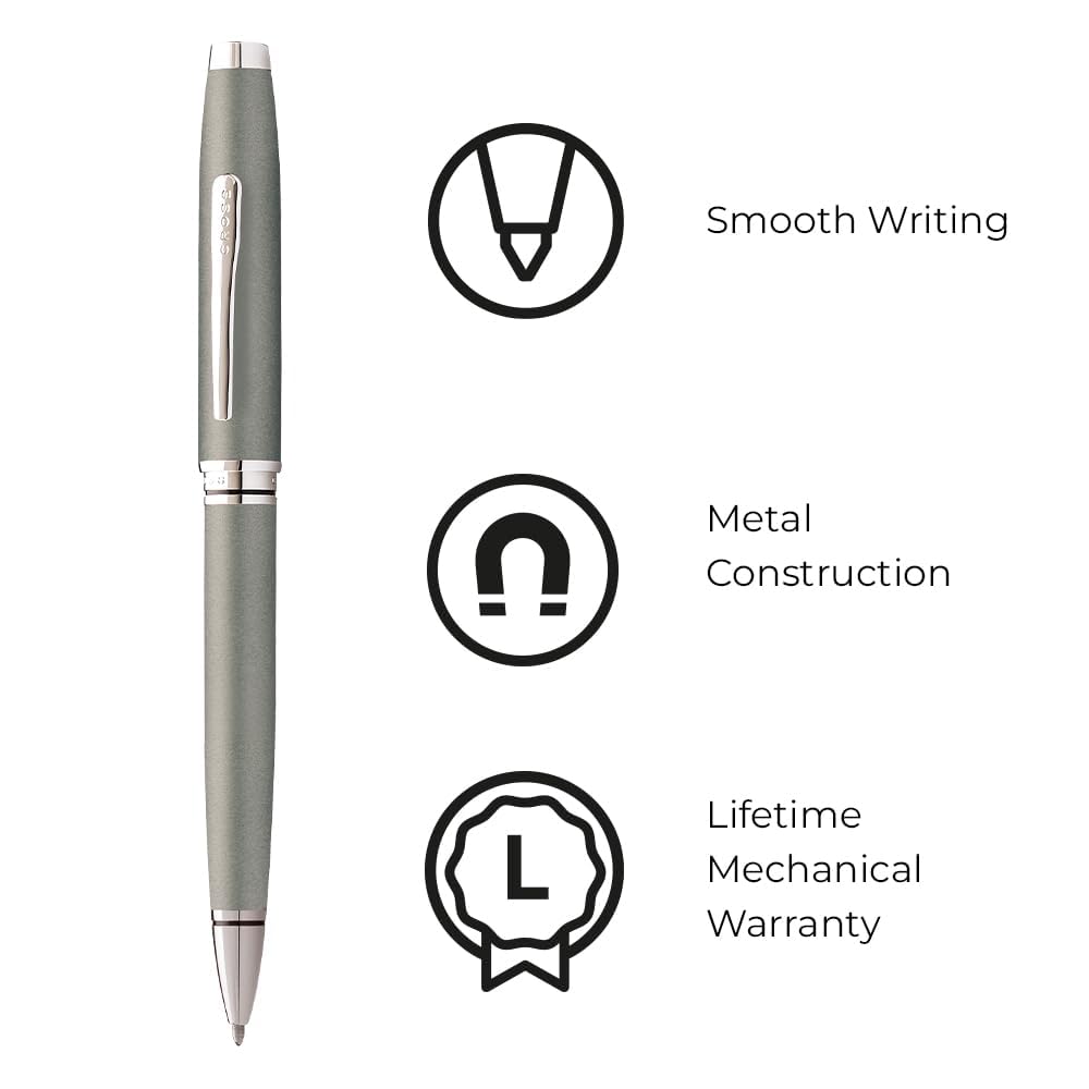 Cross Coventry Gunmetal Gray Ballpoint Pen, Medium Point, Black Ink