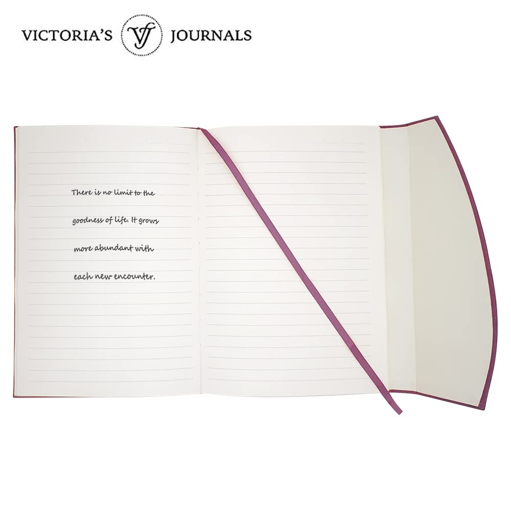 VICTORIA'S JOURNALS Vintage Journal Faux Leather Magnet Flap Hardcover