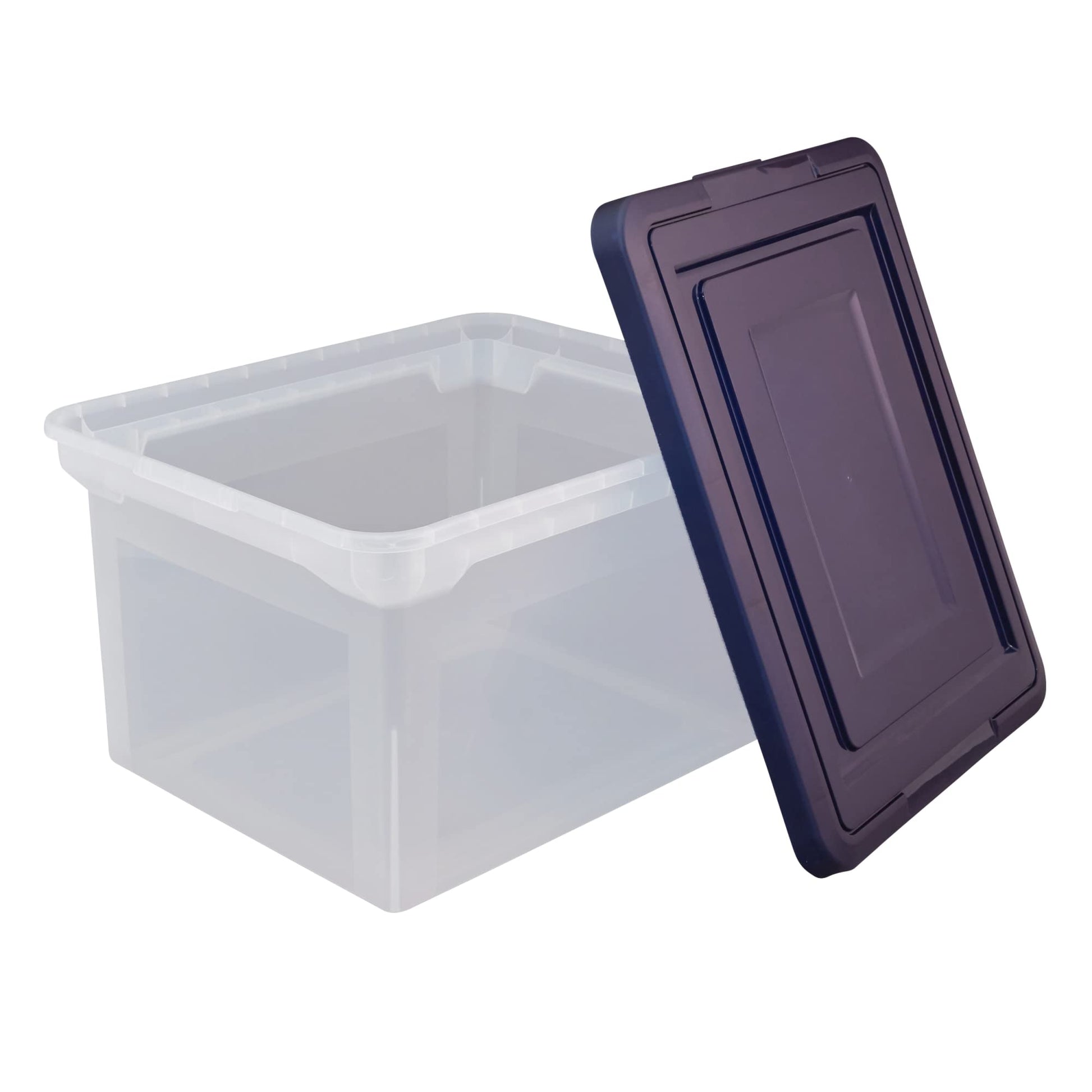 Office Depot Stackable File Tote Box, Letter/Legal Size, 10 13/16in.H x 14 1/8in.W x 18in.D