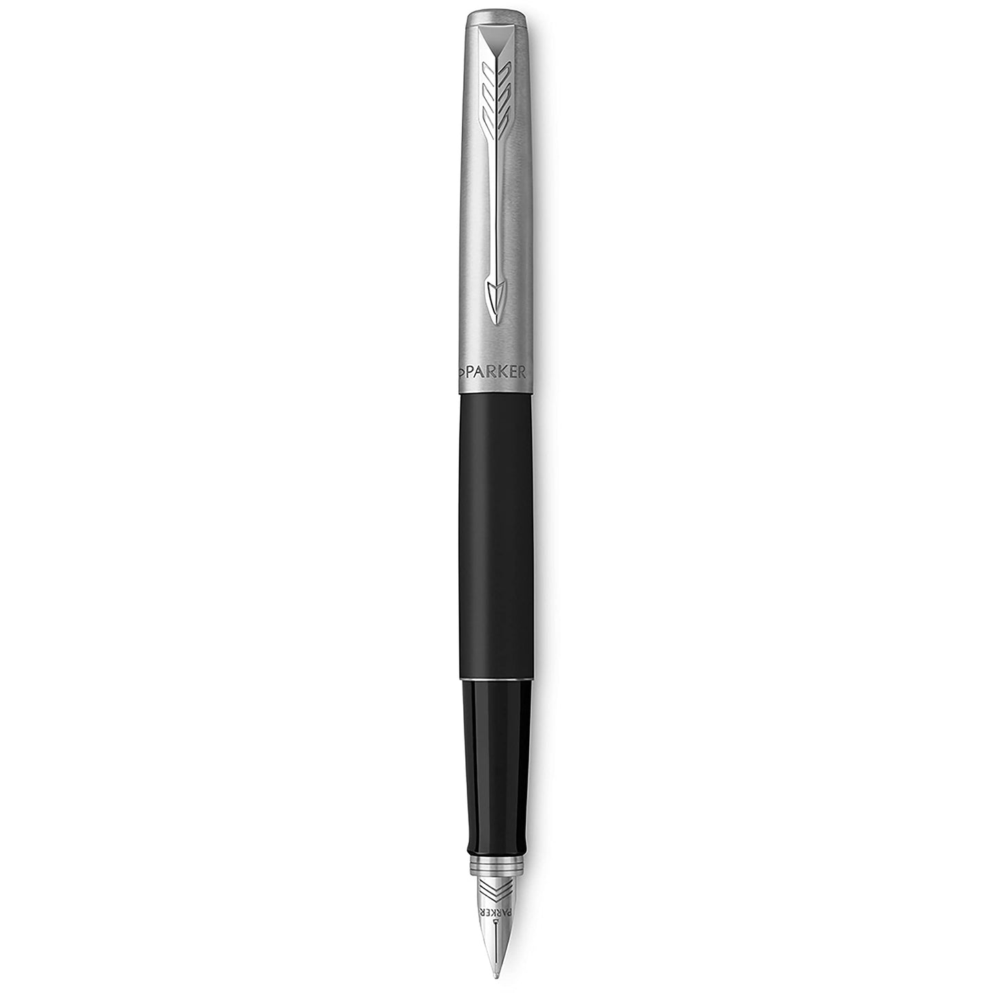 Parker Jotter Fountain Pen | Bond Street Black | Medium Nib Blue Ink | Gift Box