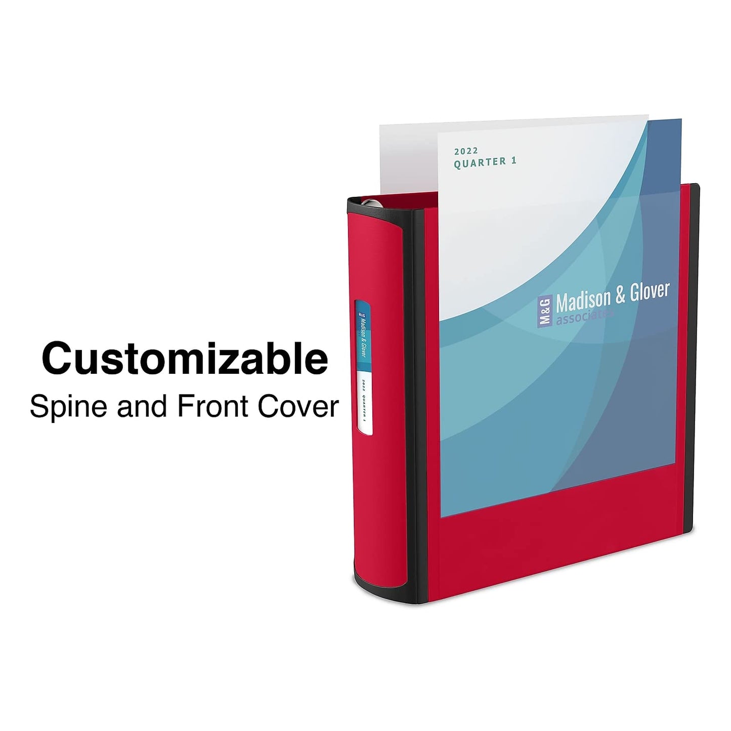 Staples Better Binder, 5 Inch Extra-Capacity D-Ring, Red, 2-Pack