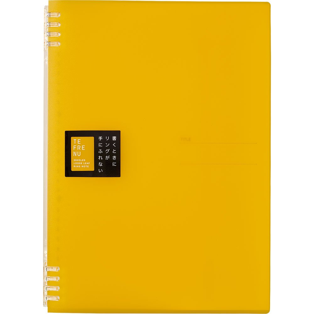 King Jim 9856TTE Key Ring Notebook, Tefline, A4, Yellow