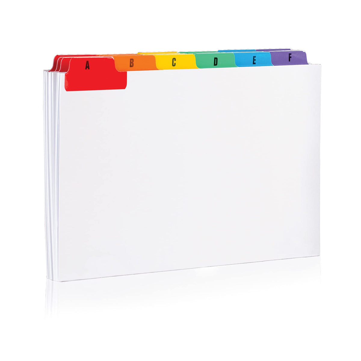 Concord 15398 Guide Cards Reinforced A-Z 203x127mm White with Tabs Multicoloured Ref 15398