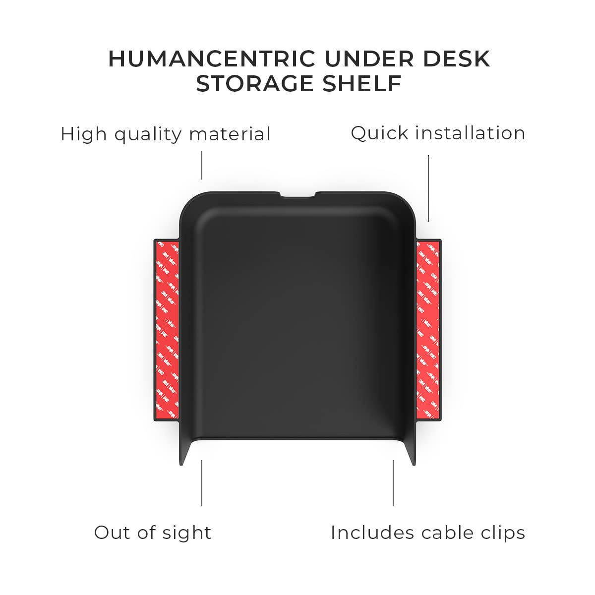 HumanCentric Under Desk Storage Shelf, Drawer Organizer For office & more