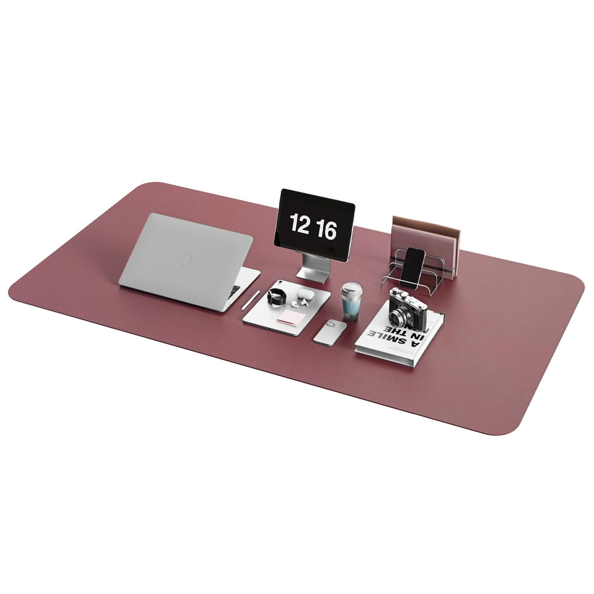 YSAGi Non-Slip Leather Desk Pad XL Size, Waterproof Laptop Computer Desk Keyboard Mat, Table