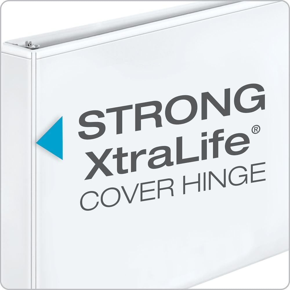Cardinal 11-Inch x 17-Inch ClearVue Slant-D Ring Binder, 3-Inch, White (22142V3)