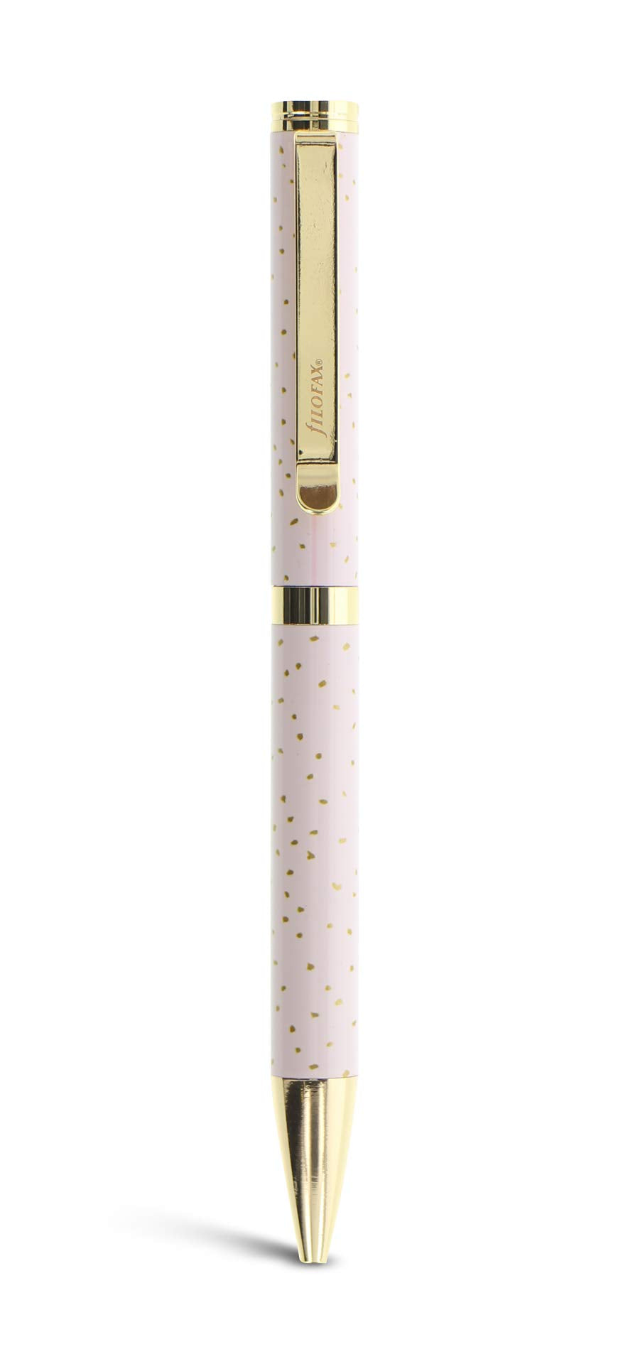Filofax Confetti Ballpoint Pen - Rose Quartz, 132707, Black