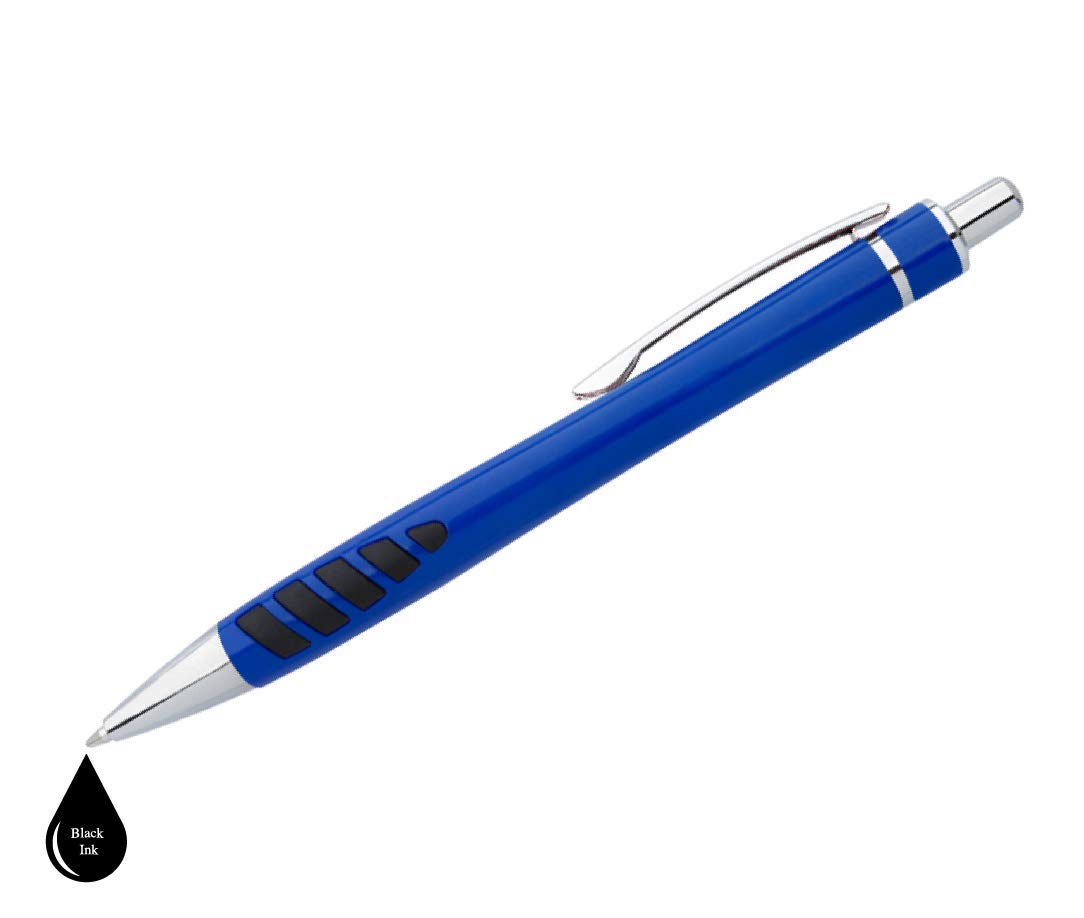 ExpressDesigns™ - Your Name or Imprint on our Custom Printed Addison Ballpoint Pen - Rubber Grip