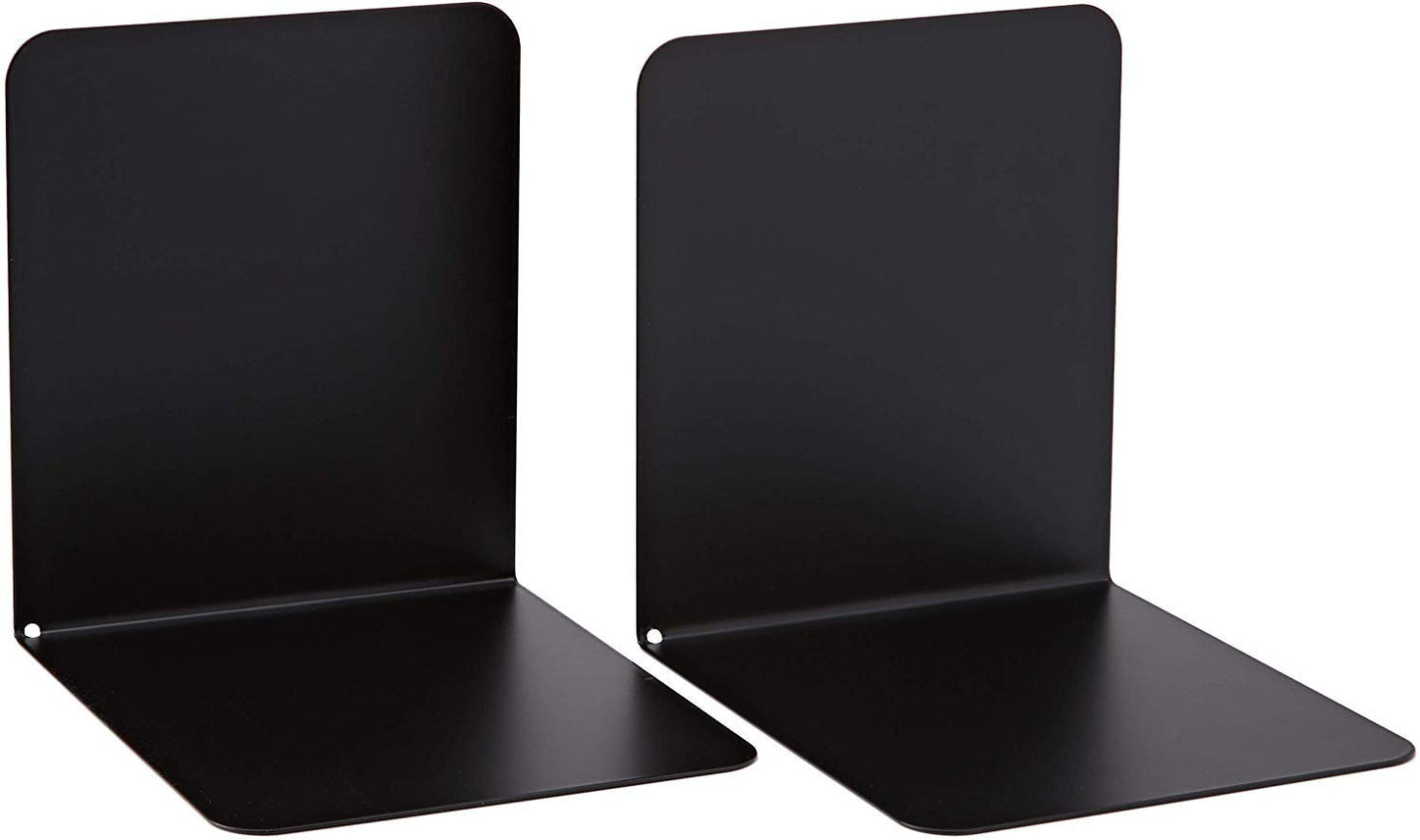 Alco 4302-11 Metal Bookends Black 130 x 140 x 140 mm Set of 2