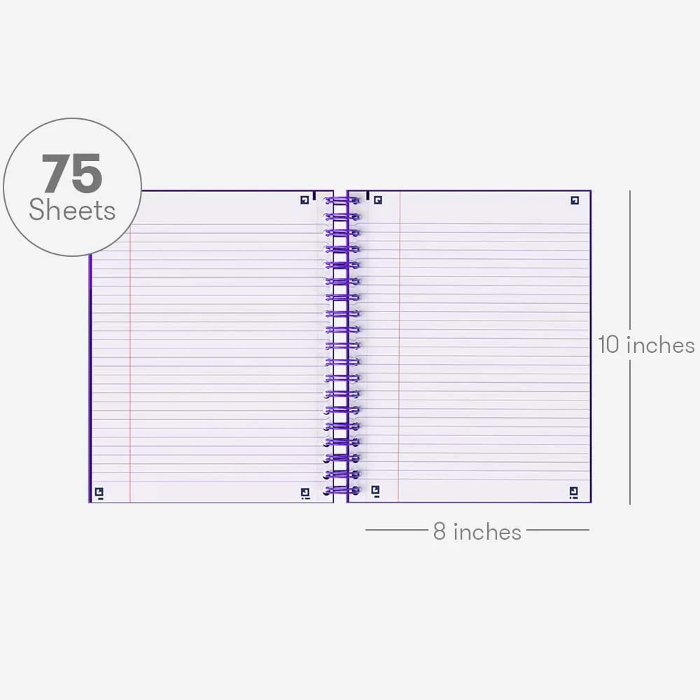 Hamelin, Spiral Notebook, 8x10in, College Ruled, Hardcover, 75shts/150 pages, 1 Subject Notebook