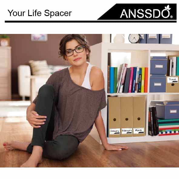 ANSSDO 24 Pack Brown Kraft Cardboard Magazine Holder Bulk