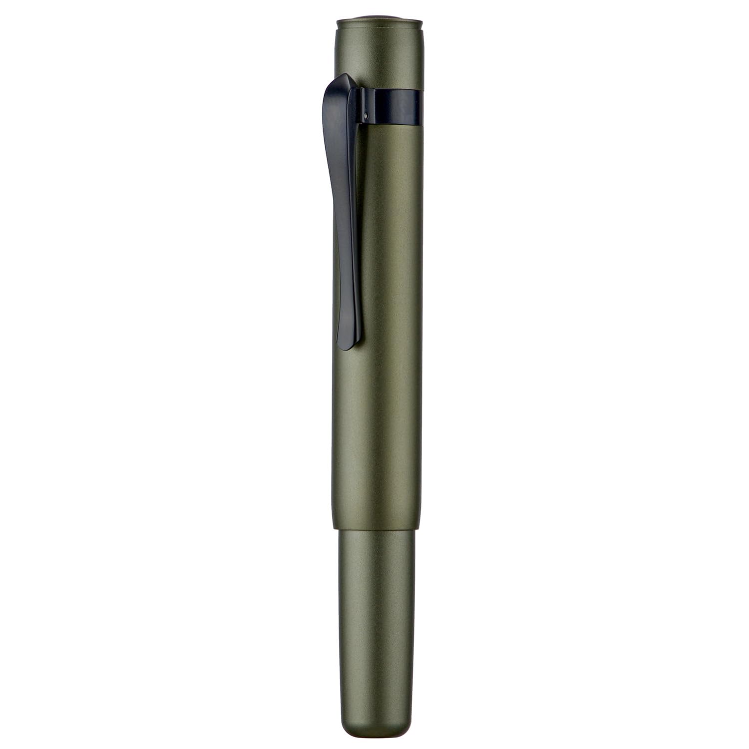 HONG DIAN M2 Black Forest Mini Fountain Pen, Medium Nib & Sleek Shape Aluminium Short Pocket Travel