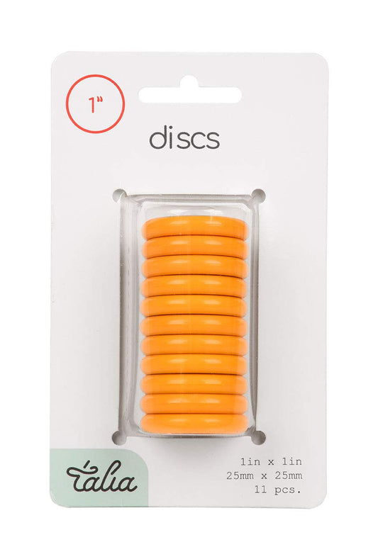Talia Discbound Notebook - Discs (BBQ Mustard, 1inch)