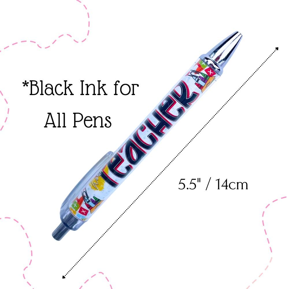 YJ PREMIUMS Teacher Pen | Fun Cute Funny Cool Best Pens for Teacher Set Pack Teach Love Inspire