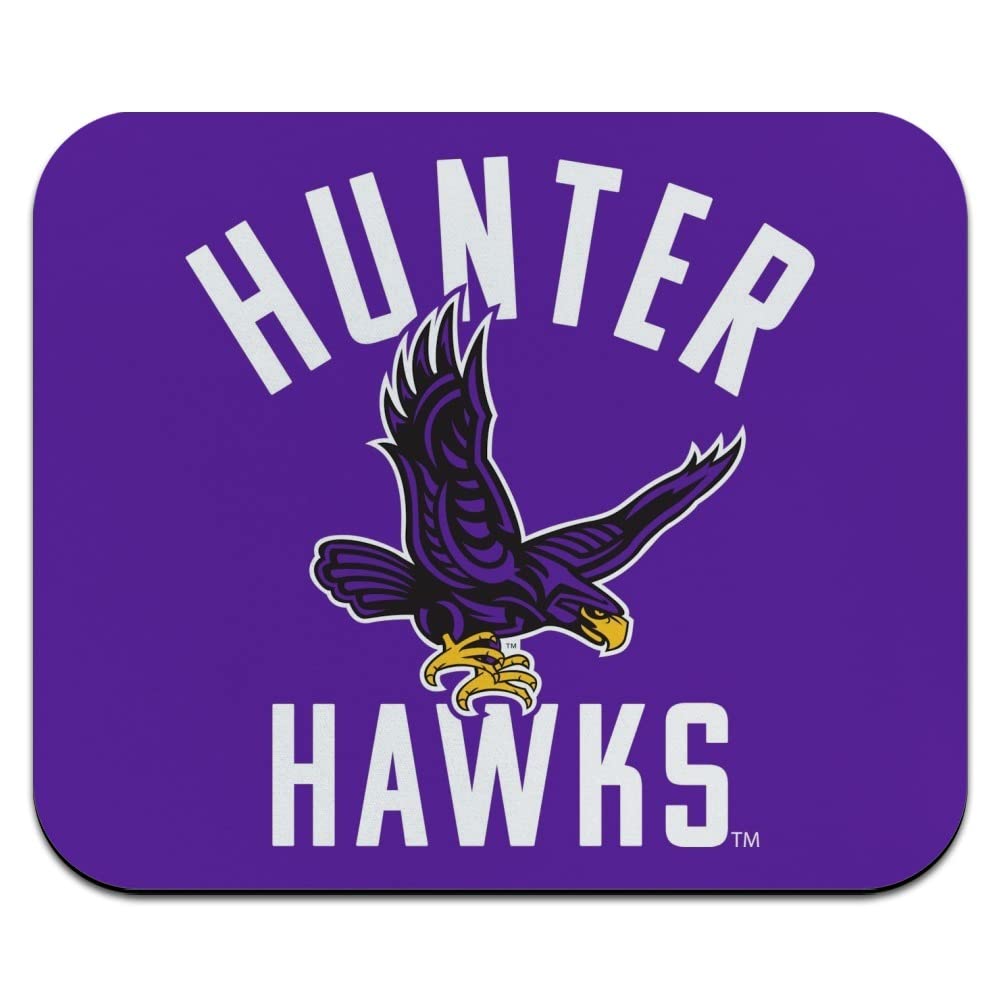 Hunter College Hawks Logo Low Profile Thin Mouse Pad Mousepad