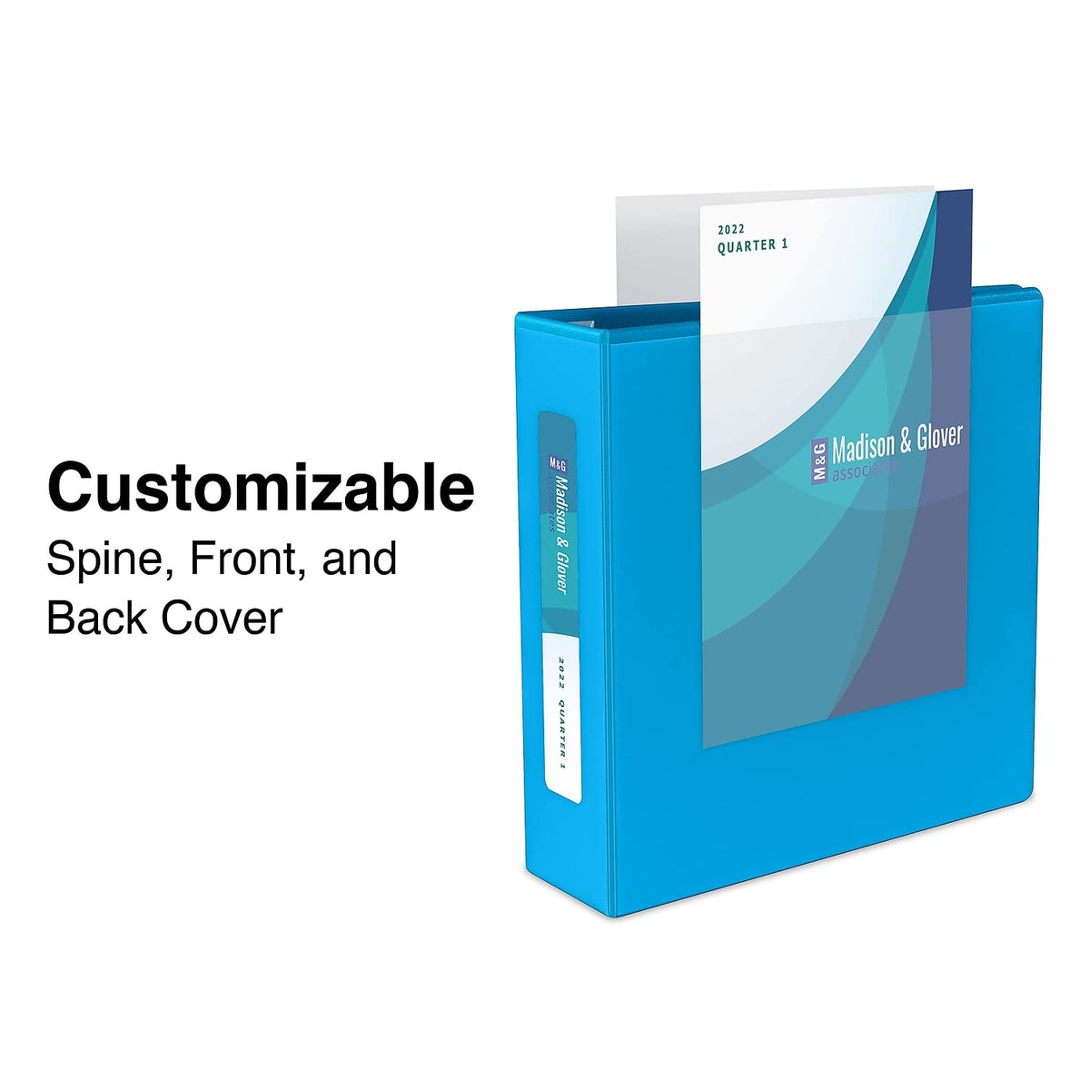 Staples Heavy-Duty 1.5-Inch 3-Ring View Binder, Light Blue, 3-Pack