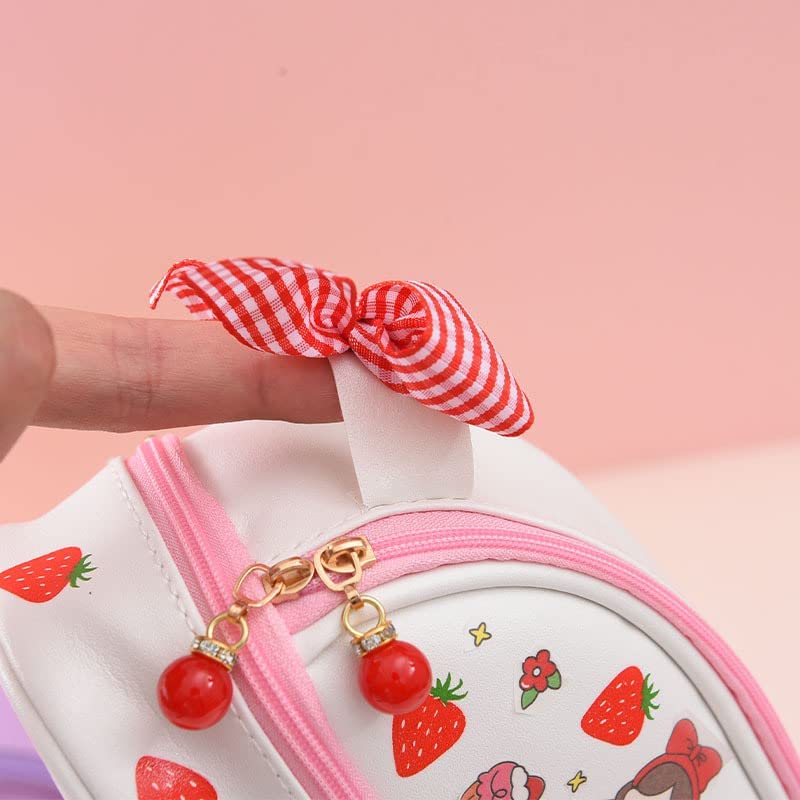 Donloise Large Capacity Pen Pencil Case Kawaii Stationery Pouch, Students PU Leather Aesthetic