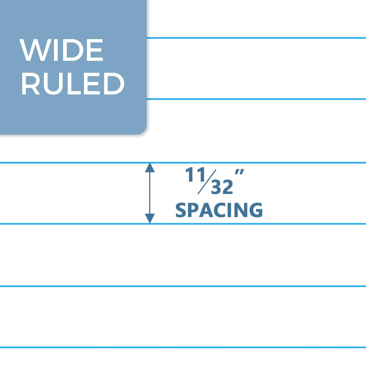 SUNEE Composition Notebook, Wide Ruled Paper, Home School Supplies for College Students & K-12