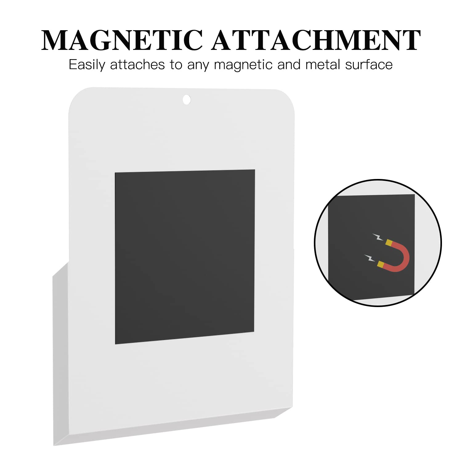 MoKo Magnetic File Holder, A4 Magnetic Pen Holder, 2-Pack, White