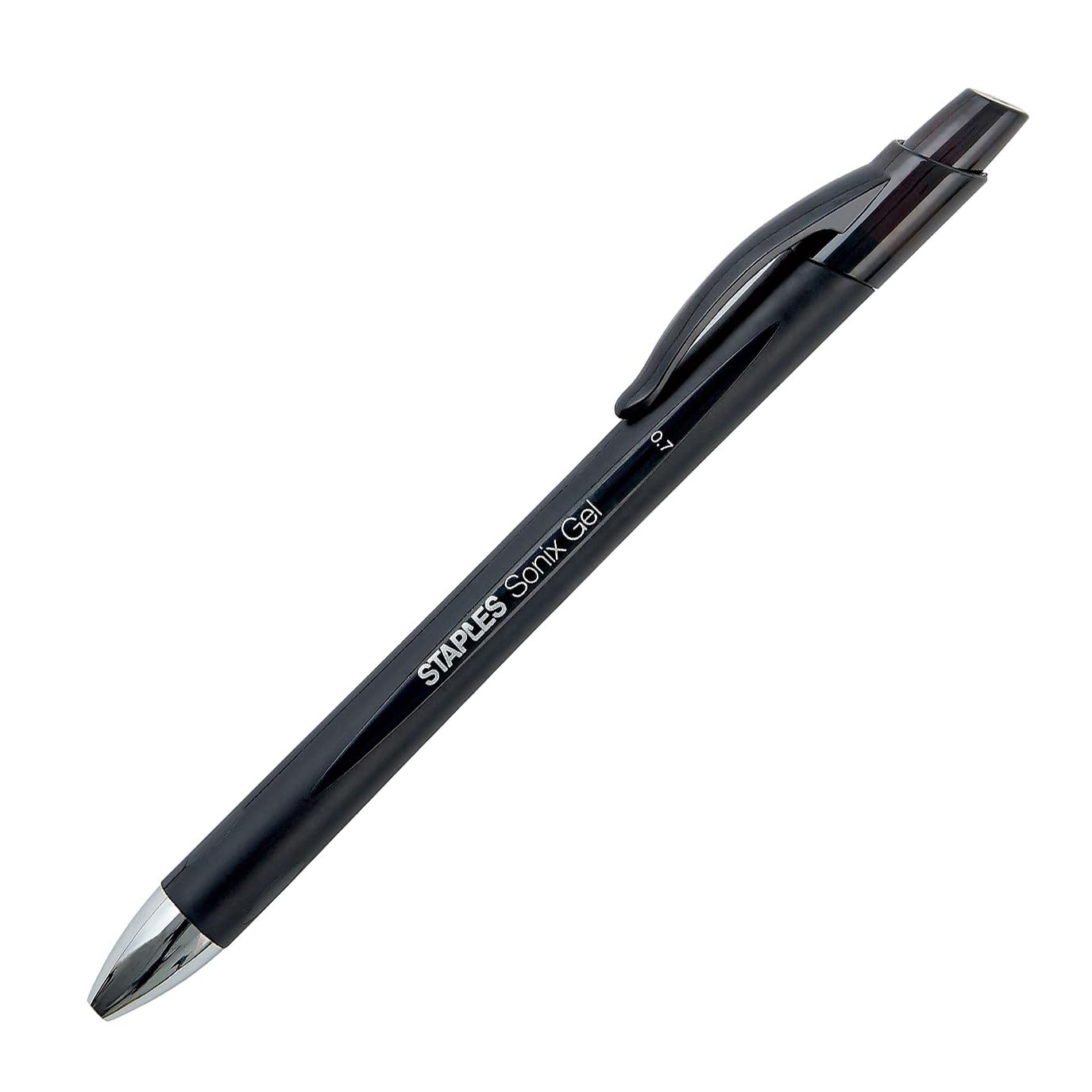 Staples Sonix Retractable Gel Pens, Medium 0.7mm, Black Ink, 36-Pack